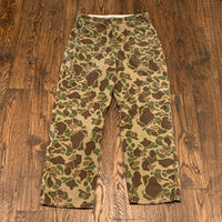 1960's Black Sheep Duck Hunter Camo Fatigue Pants Made in Japan 32" Waist