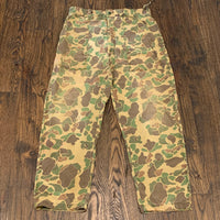 1960’s/1970’s Duck Hunter Camo Fatigue Style Pants 34" Waist