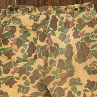 1960’s/1970’s Duck Hunter Camo Fatigue Style Pants 34" Waist