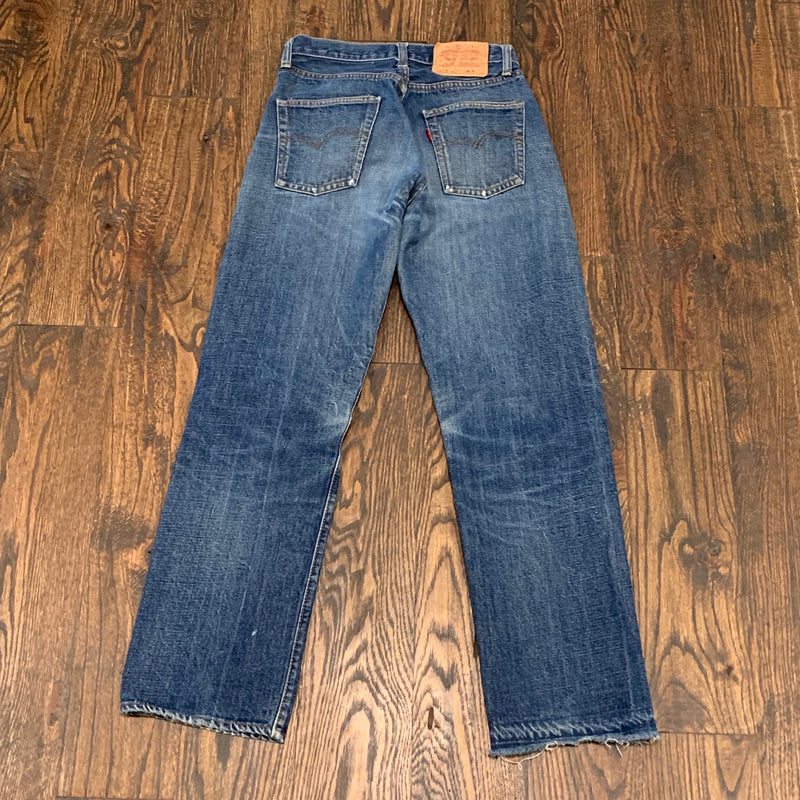 Late 1960’s Big E Selvedge Levi’s 501 Denim Jeans 27” x 29”