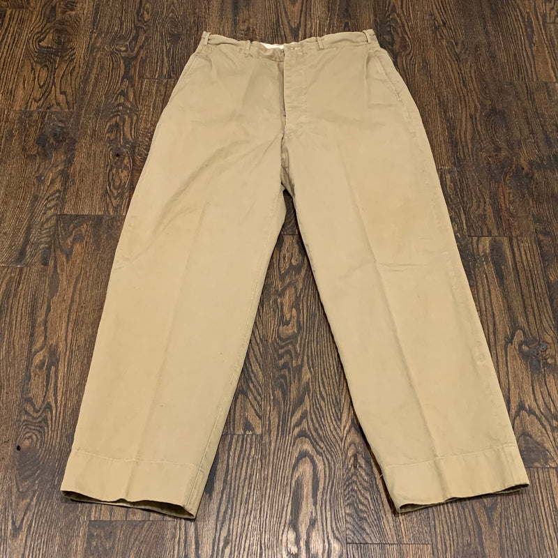 1950's Korean War Era US Military Khaki Pants 31" Waist