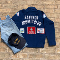 1970's Vietnam War Era Bangkok Aquatic Club US Navy Souvenir Jacket Medium