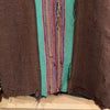 Homemade Thrashed Brown Hippy Rug Jacket Large