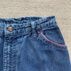1970's Tulip Pocket Maverick Flared Blue Denim Jeans 25.5" x 29.25"