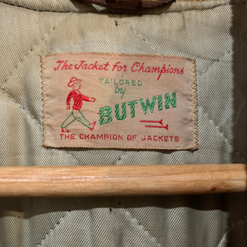 1940's Dekalb Hi Butwin Corduroy Varsity Jacket Small