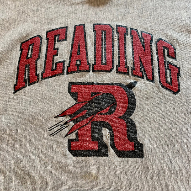 1990's Thrashed Reading Rocket Reverse Weave Crewneck Sweatshirt L/XL