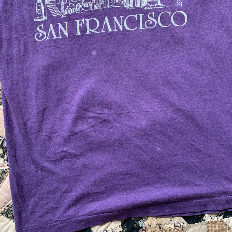 1970's/80's San Francisco Purple T-Shirt Medium