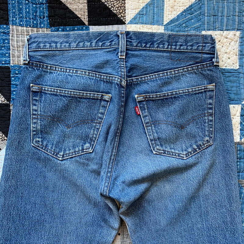 1980's Faded Levi's 501 Denim Jeans 32" x 29.5"