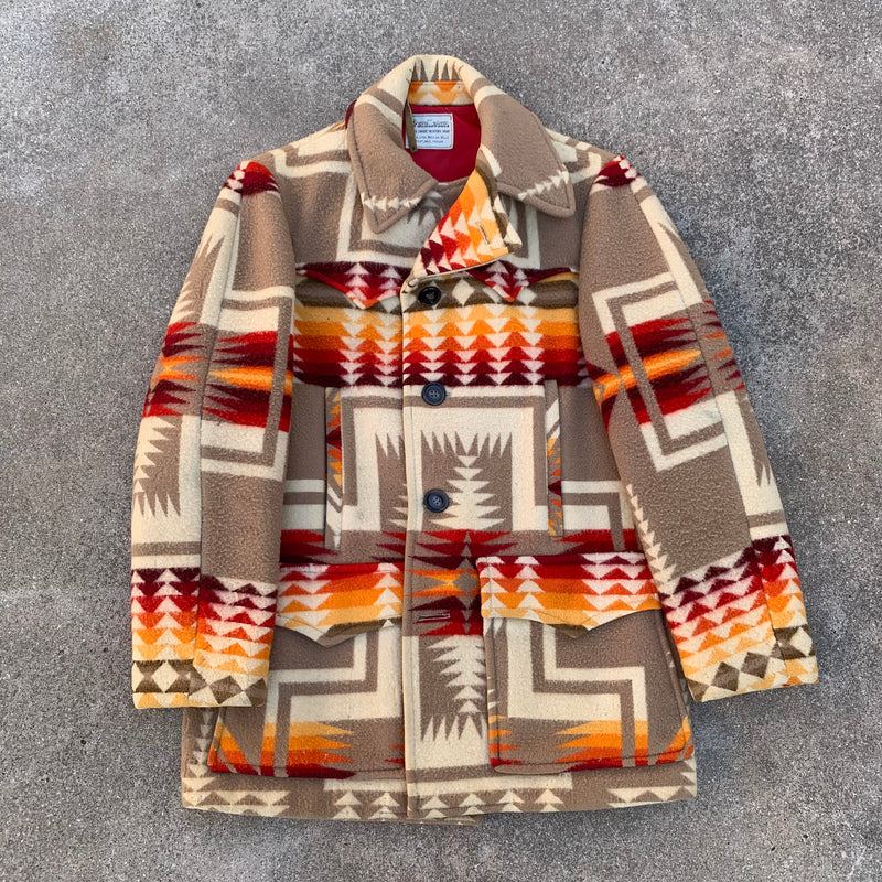 1970’s Pendleton Chief Joseph Pattern Blanket Coat Small