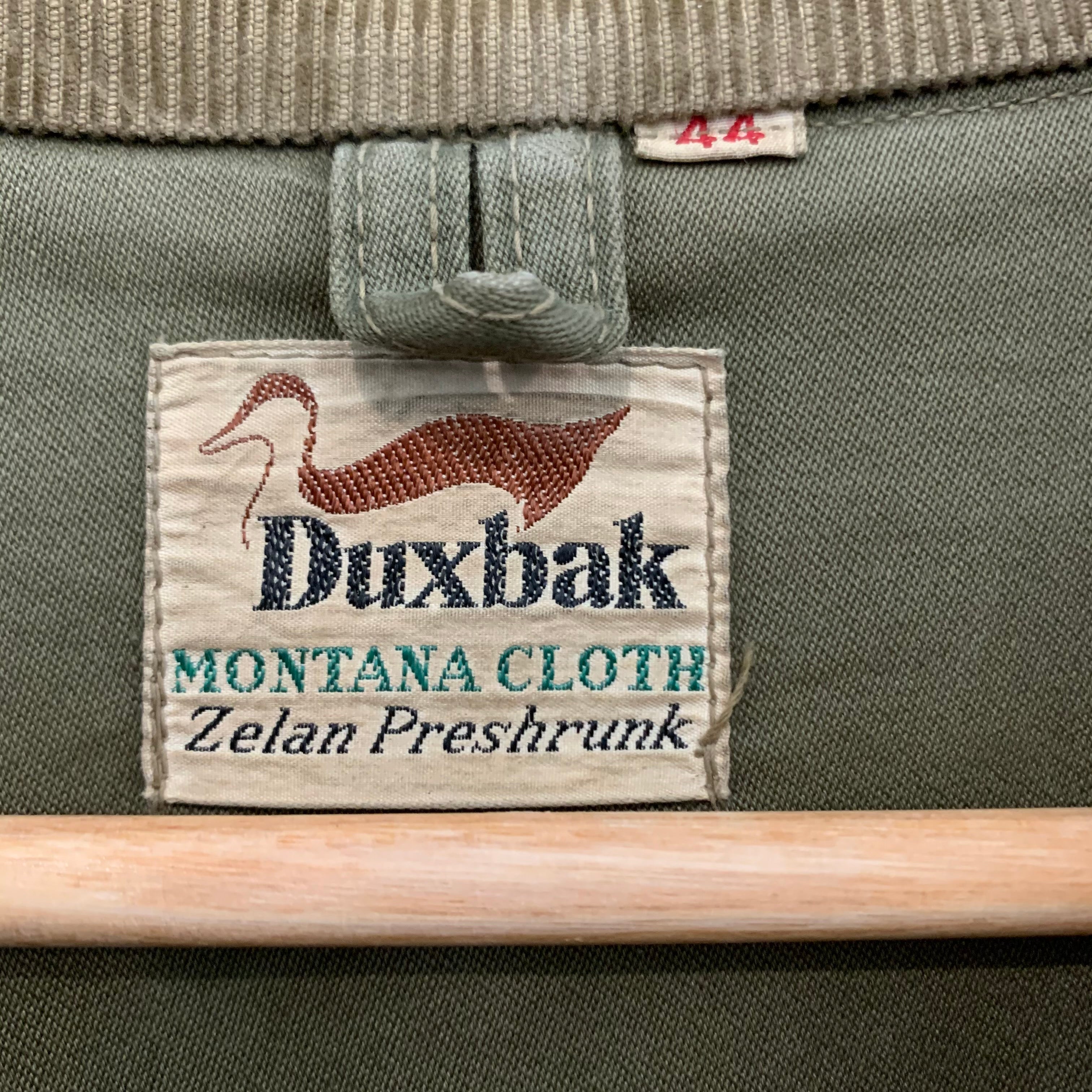 70s 44 Duxbak MONTANA CLOTH ハンティングジャケット 1960's Army Green Duxbak Montana Cloth Hunting Jacket L/XL
