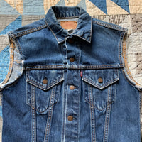 1960's/70's Big E Levi's Type 3 70505 Denim Vest Small