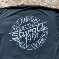 1991 Sturgis Easy Rider Motorcycle T-Shirt Large