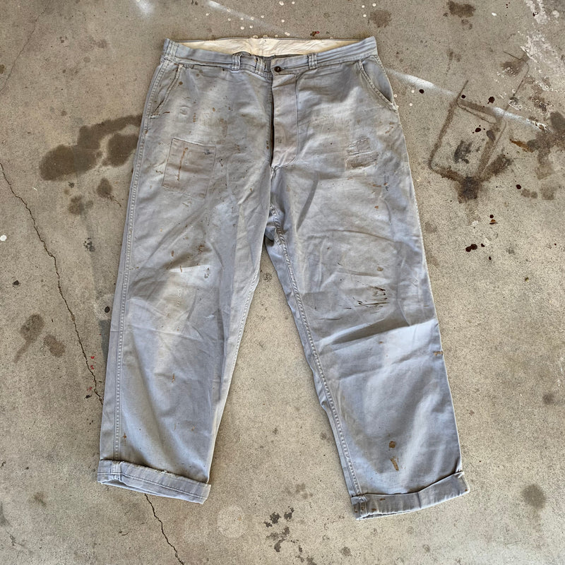 1950’s Penney's Big Mac Grey Work Pants 38” x 28”