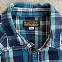 Iron Heart Plaid Western Shirt Small