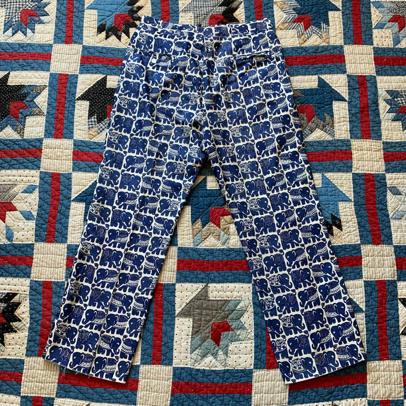 1960’s/70’s Stinchfield Silk Elephant Pants 35" x 29"