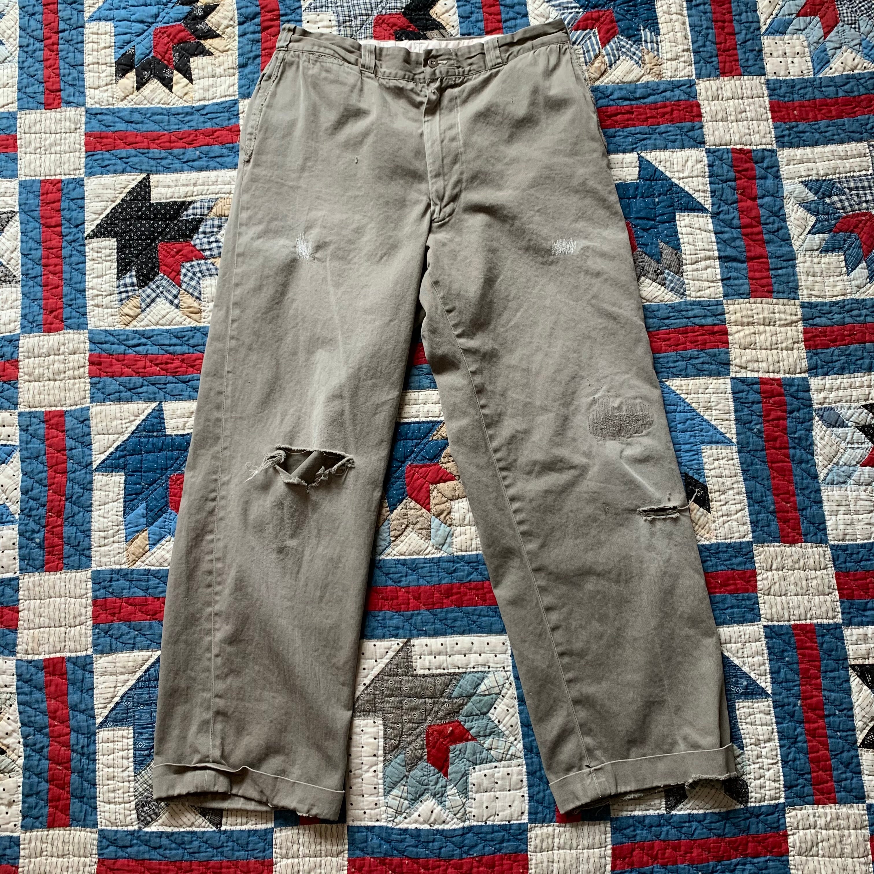 Late 1940's Penny's Big Mac Sanforized Boat Cloth Work Pants 32