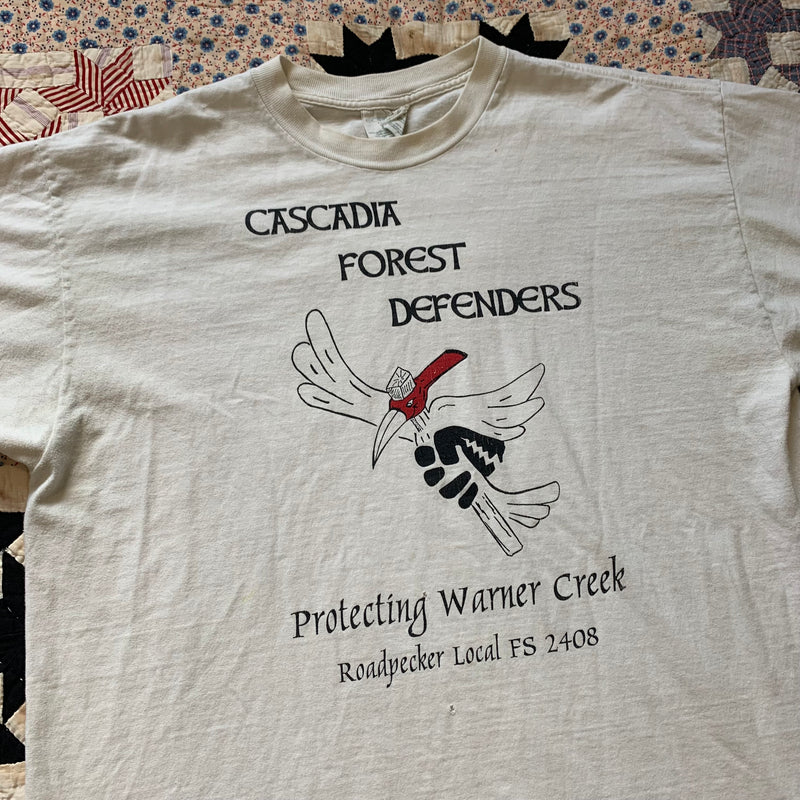 1990's Cascadia Forest Defenders Earth First T-Shirt XL
