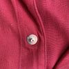 1950's Maroon Gabardine Pearl Snap Western Shirt XL