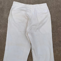 1940’s Jacob Reed White Uniform Pants 32” x 32”