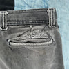 1970’s Faded Repaired Black Denim Work Pants 36” Waist