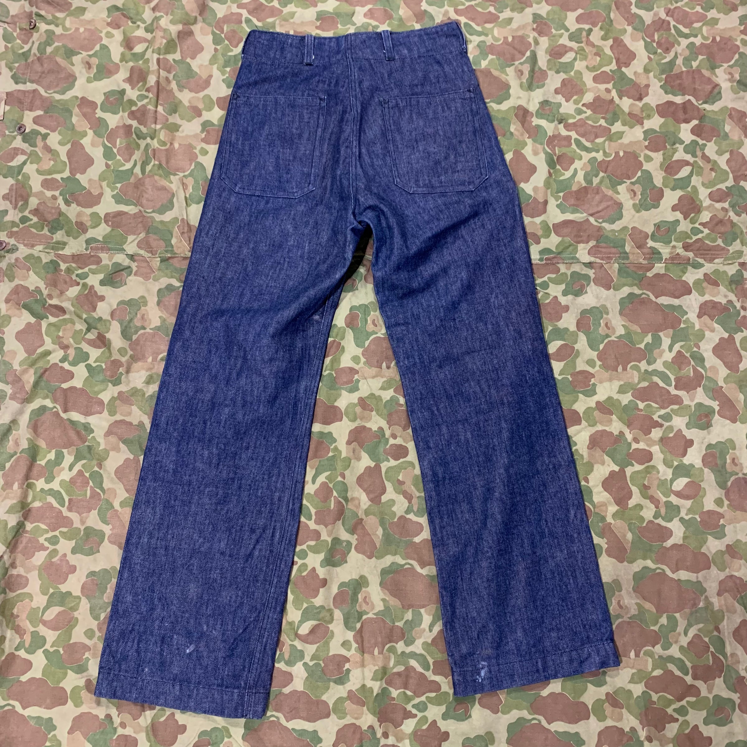 1940's WWII US Navy Denim Dungarees 29” x 30” – Little Chum 1940's WWII US Navy Denim Dungarees 29” x 30” – Little Chum