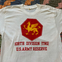 1970's/1980's 108th Division US Army Reserve T-Shirt Medium