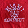 1970’s Miami University Flock Print Raglan Sweatshirt XS