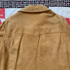 1950's Suede Leather Button Up Shirt Medium