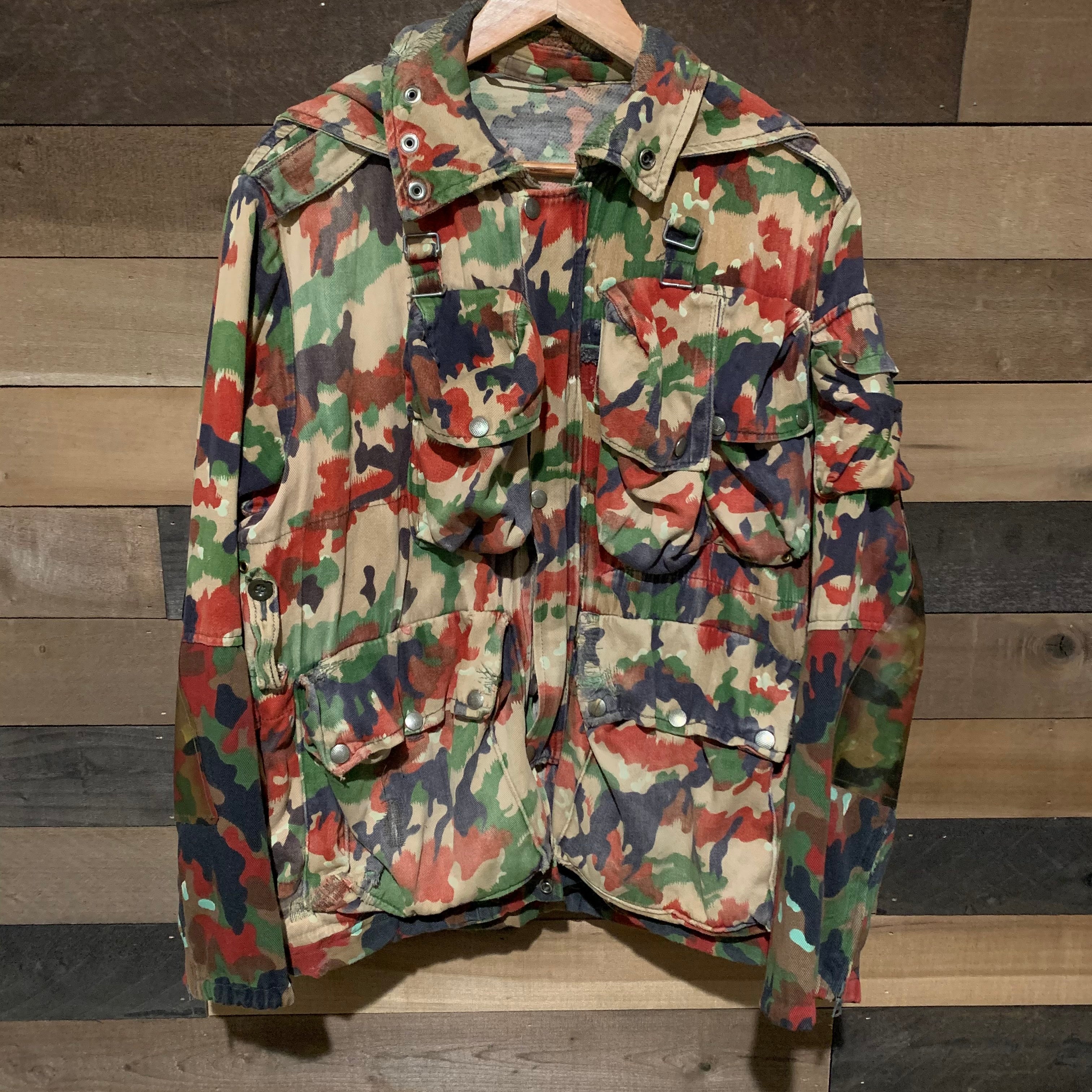 1970's/1980's Repaired Swiss Alpenflage Camo Military Jacket
