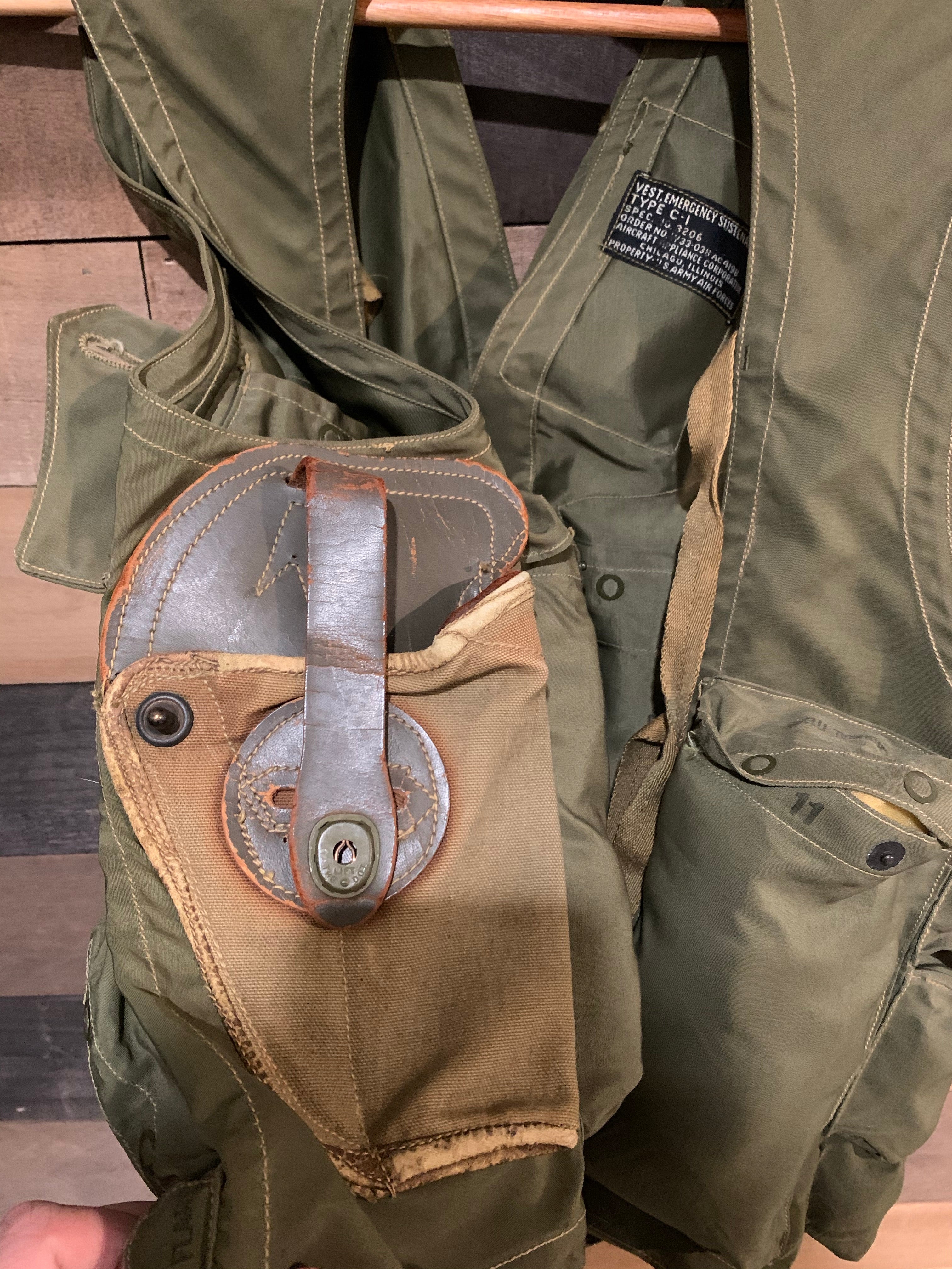 1940's WWII US Military Deadstock C-1 Emergency Vest