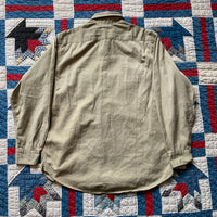 1950's Big Mac Sanforized Tab Twill Work Shirt Large