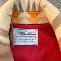 1970’s Pendleton Chief Joseph Pattern Blanket Coat Small