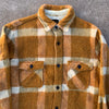 1950’s Spatz Orange Plaid CPO Shirt Jacket Small