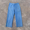 1940’s/50’s Light Blue Boat Cloth Work Pants 35” x 30.5”