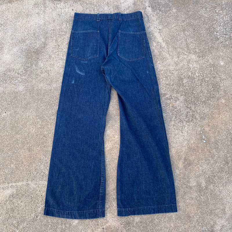 1940’s Private Purchase US Navy Denim Dungarees 32” x 31”