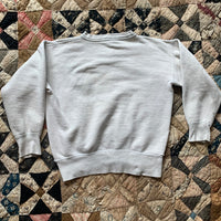 1950's Grey/White Single V Crewneck Sweatshirt