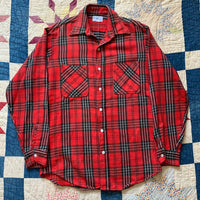 1970's Big Mac Plaid Cotton Flannel Medium