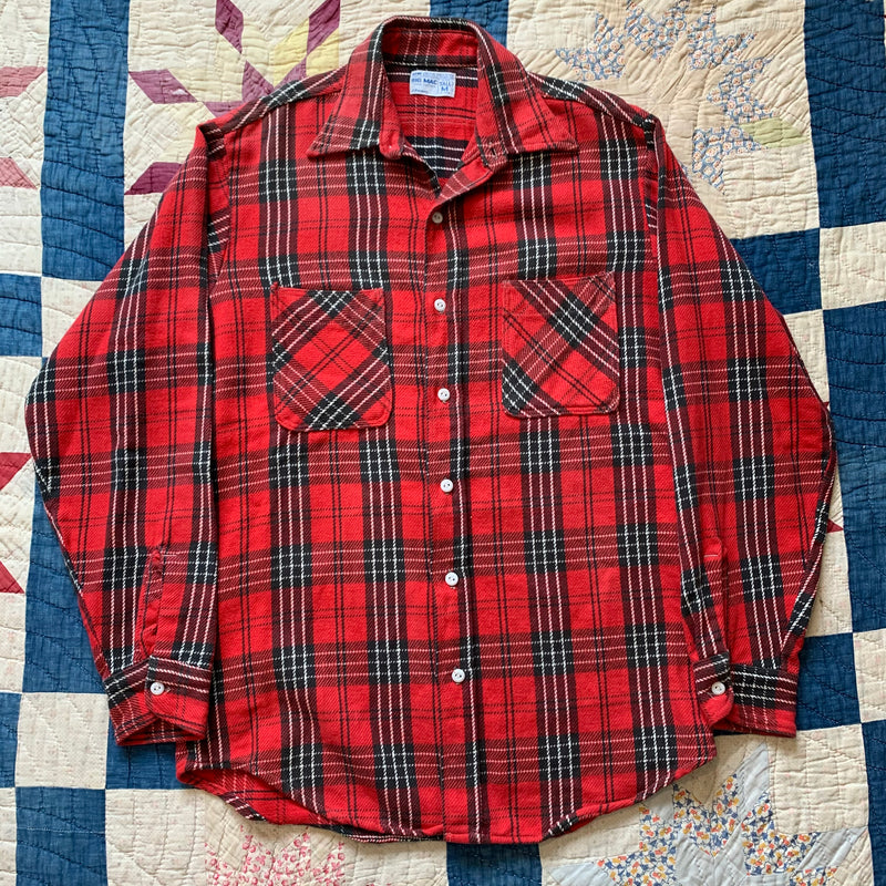 1970's Big Mac Plaid Cotton Flannel Medium