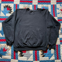 1990's Blank Oneita Black Crewneck Sweatshirt Large