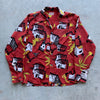 1940’s Norwick Hawaiian Novelty Loop Collar Shirt Medium