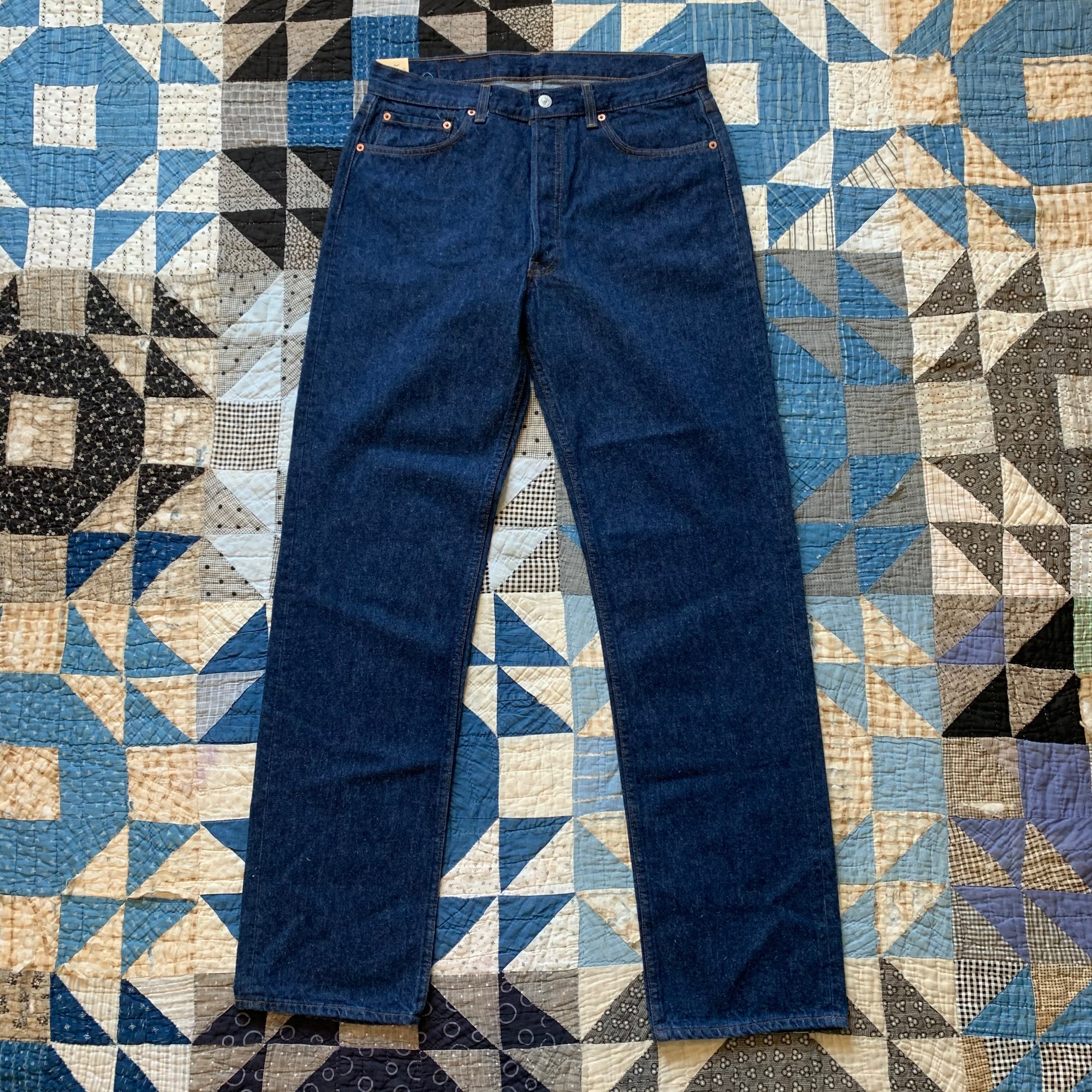 1980's Deadstock Levi's 501 Denim Jeans Measured 32" x 34"