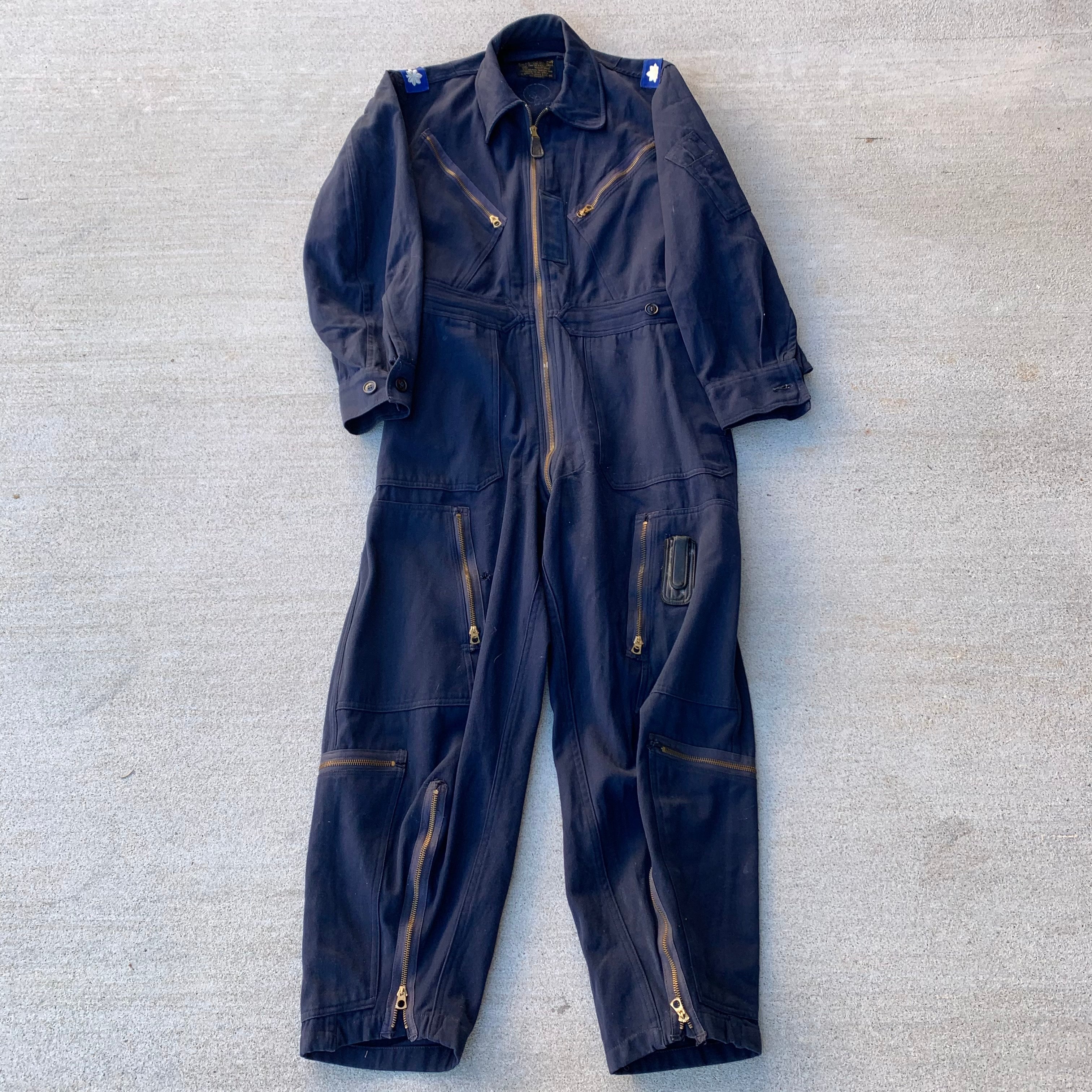 1950's USAF Type L-1A Navy Wool Light Flight Suit Medium Short