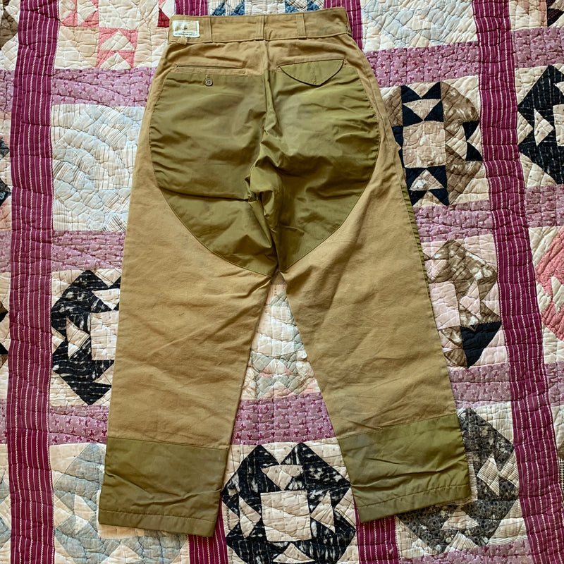 1970's American Field Duck Hunting Canvas Pants with Nylon 28" x 28"