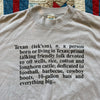 1970's Texan Definition T-Shirt Small