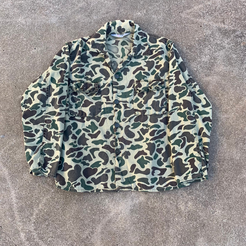 1970’s Duck Hunter Camo Shirt Large