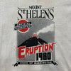 1980 Paper Thin Mount St. Helens Eruption Ringer T-Shirt Large