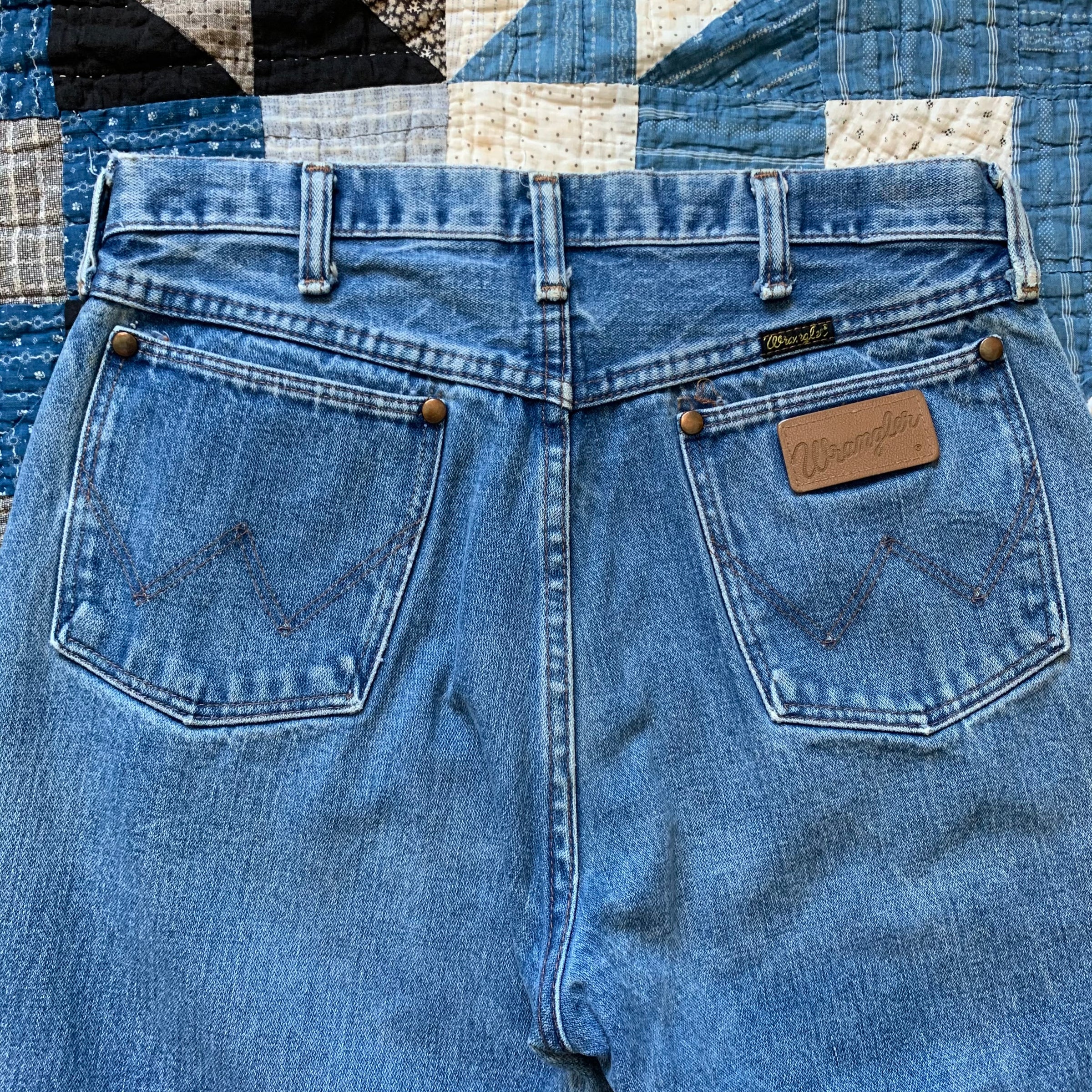 1970's Light Wash Wrangler 13MWZ Denim Jeans 31" x 32"
