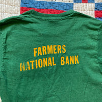 1970's Farmer's National Bank Pocket T-Shirt XS/S