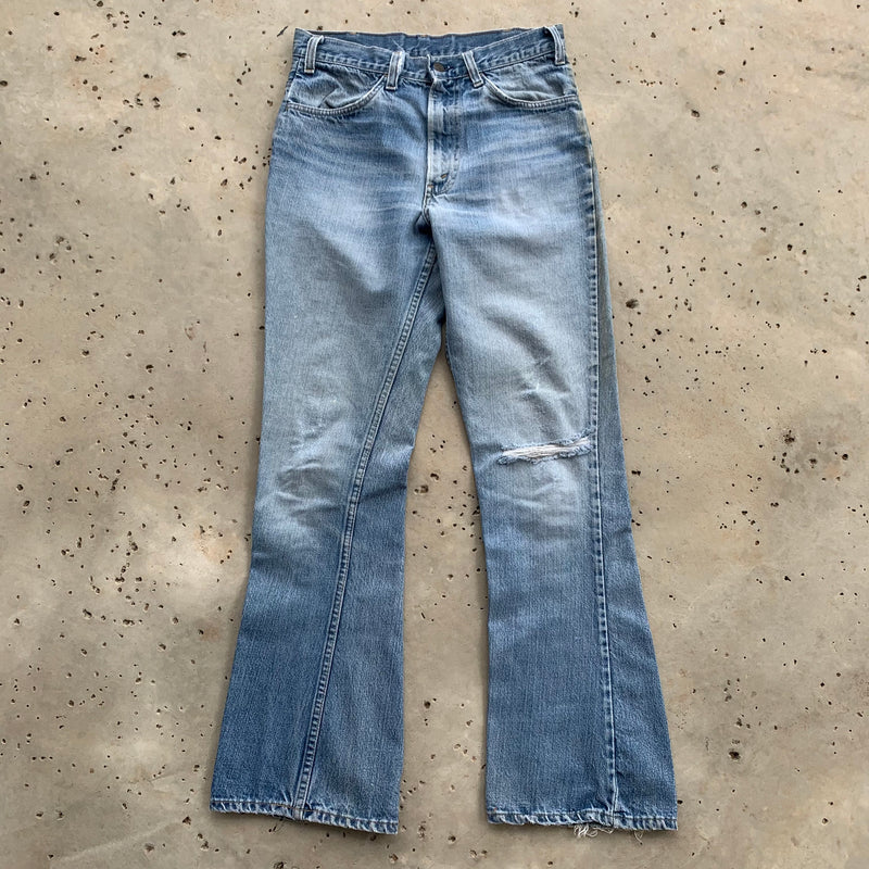 1970's Levi's Orange Tab 517 Flared Denim Jeans 30" Waist