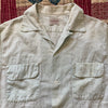 1950's Penney's Towncraft Loop Collar Cotton Linen Shirt Medium